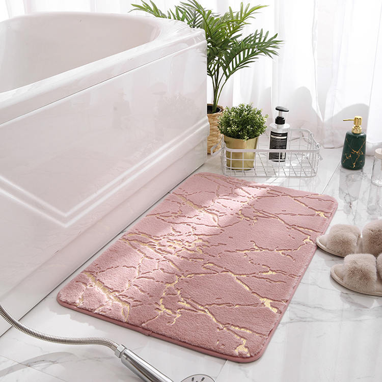 Faux futra+złota mata do kąpieli foliowej