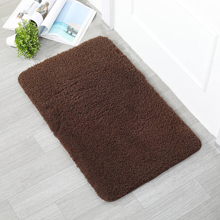 Piękno Velvet Solid Bath Mat