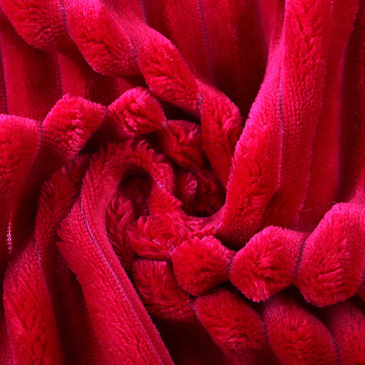 8 mm wysokość stosu KS Stripe Velvet Fabric
